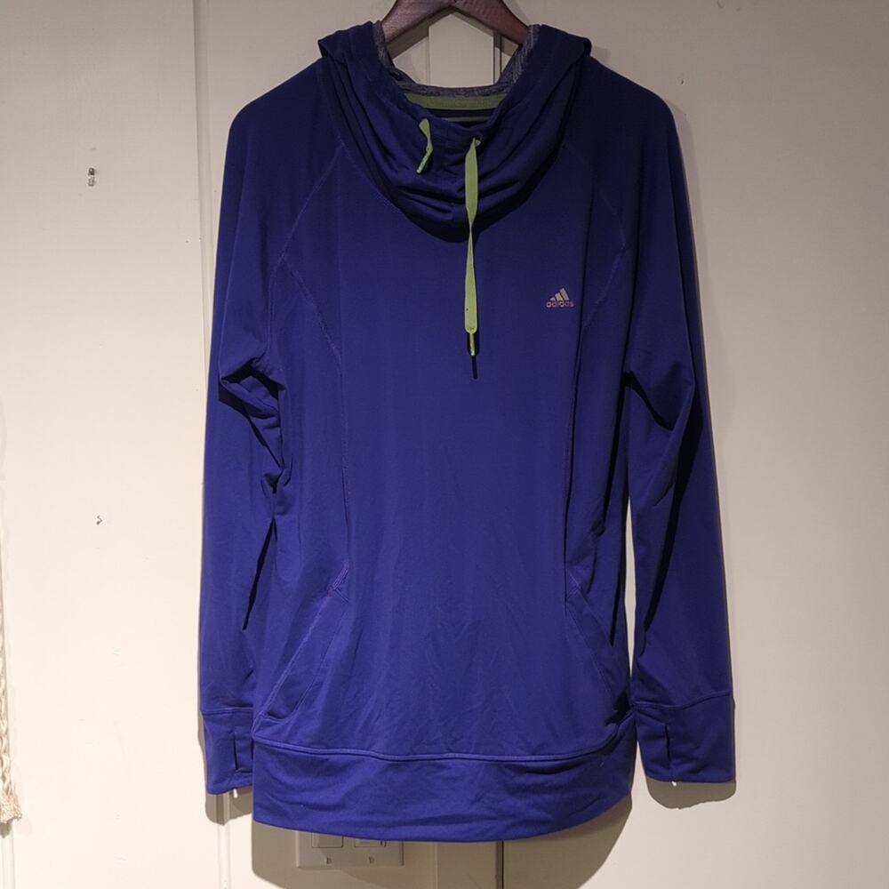 Adidas Climalite cowl neck hoodie size large